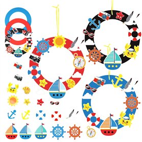 LAMEK 6Pcs Bricolage Couronne de Mer Enfant