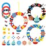 LAMEK 6Pcs Bricolage Couronne de Mer Enfant