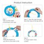 LAMEK 6Pcs Bricolage Couronne de Mer Enfant, Artisanat Couronne avec Autocollant en Mousse, Décoration Suspendue Loisir Créatif 