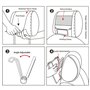 TFY Support pour Appuie-tête de Voiture avec Angle Ajustable pour 6-12.9 Pouces Tablettes