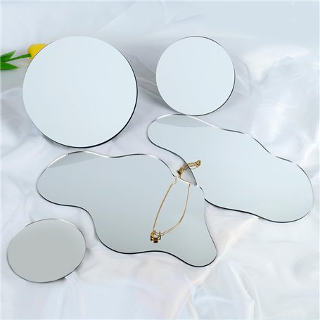 Lot de 5 accessoires de photographie en acrylique - Réflecteur - Pour bijoux et cosmétiques