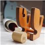 ZAHD 2 Stück Distributeur de Bande adhésif Rouleau Naturel Coupeur de ruban adhésif en bois Support de ruban Distributeur de tab