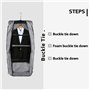 MATEIN Housse Sac à Vêtements de Voyage, Garment Bag avec Sangles Hommes Femmes Imperméable et Anti-Ride, Sac à Vêtements Accroc