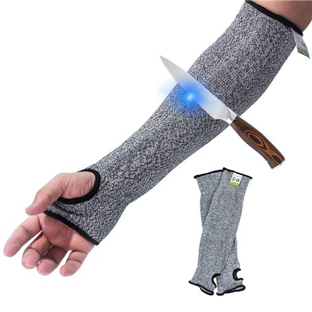 Résistance aux coupures Knit manches protection de niveau5