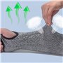Résistance aux coupures Knit manches protection de niveau5,Slash résistant Sécurité de protection Bras manches avec fente pour p