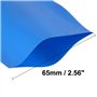 sourcing map Gaine Thermorétractable PVC Emballage Batterie Tube 65mm Plat Largeur pour AA Puissance Fournitures 5 Mètres Longue