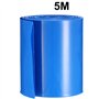 sourcing map Gaine Thermorétractable PVC Emballage Batterie Tube 65mm Plat Largeur pour AA Puissance Fournitures 5 Mètres Longue