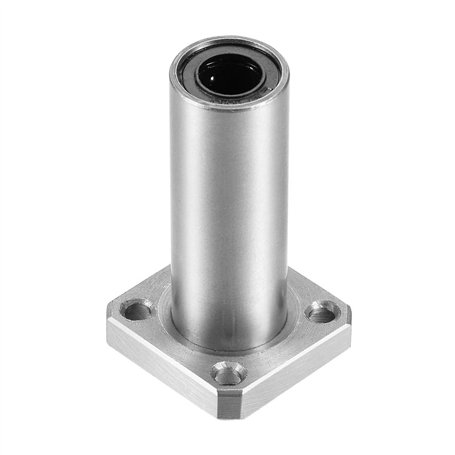 sourcing map LMK8UU Extra Long Carré Bride Linéaire Roulement à Billes 8mm Alésage Diamètre 15mm Diamètre Externe 45mm Longueur