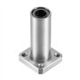 sourcing map LMK8UU Extra Long Carré Bride Linéaire Roulement à Billes 8mm Alésage Diamètre 15mm Diamètre Externe 45mm Longueur