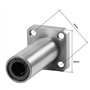 sourcing map LMK8UU Extra Long Carré Bride Linéaire Roulement à Billes 8mm Alésage Diamètre 15mm Diamètre Externe 45mm Longueur
