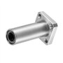 sourcing map LMK8UU Extra Long Carré Bride Linéaire Roulement à Billes 8mm Alésage Diamètre 15mm Diamètre Externe 45mm Longueur
