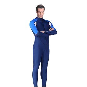 DIVE&SAIL Femmes Hommes Combinaison de Plongée Zippé Anti-UV Manches Longues pour Plongée Natation Surf (Homme