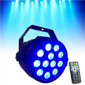 Projecteur LED par LED avec télécommande - Éclairage de scène DMX512 RGBW - Effet de lumière - Avec télécommande - Pour show bar