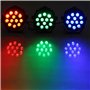 Projecteur LED par LED avec télécommande - Éclairage de scène DMX512 RGBW - Effet de lumière - Avec télécommande - Pour show bar