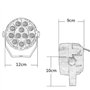 Projecteur LED par LED avec télécommande - Éclairage de scène DMX512 RGBW - Effet de lumière - Avec télécommande - Pour show bar
