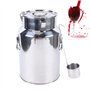 Bidon à Lait Acier Inoxydable 304 Seau à vin Boîte de Transport de Lait Cruche fourre Tout pour Le Transport de Boissons soupes 
