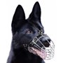 PetriStor Muselière pour Chien en métal chromé avec Panier métallique et Sangles en Cuir renforcées