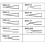 DXIA Lot de 10 Brucelles Anti-statique Pincettes, Precision Pincettes ESD en Acier Inoxydable, Entretien Outils Kit pour Électro