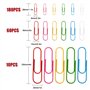 Trombones Ensemble Stationnaire Trombones Colorés Petits Moyens Grands Trombones 28mm, 50mm, 100mm pour Papiers, Ecoles, Fournit