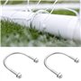 YEYIT Lot de 6 boulons en U en acier inoxydable 304 M6 x 51 mm u bolt stainless durable antirouille boulons en u avec rondelle d
