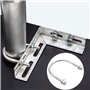 YEYIT Lot de 6 boulons en U en acier inoxydable 304 M6 x 51 mm u bolt stainless durable antirouille boulons en u avec rondelle d