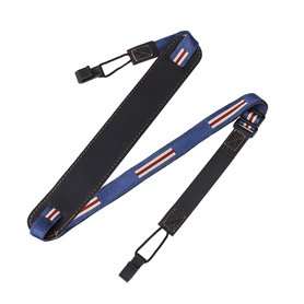 MengH-SHOP Sangles pour Ukulélé Véritable Bracelet en Cuir Double Couche Épaule Réglable avec Double Crochets en J Sans Perçage