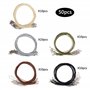 Collier Corde de Cire avec Fermoir de Homard et Chaîne, 2 mm Multicolore Cordon en Cuir Artificiel Tressé pour Collier Bracelet 