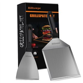 Rilltowpe Lot de spatules pour barbecue de qualité supérieure