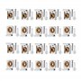 BuxiuGK 5 Set(20 Pièces) Clips de Suspension de Miroir Clips de Montage Miroir Clips de Miroir à Ressort en Métal avec des Fiche