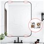 BuxiuGK 5 Set(20 Pièces) Clips de Suspension de Miroir Clips de Montage Miroir Clips de Miroir à Ressort en Métal avec des Fiche