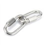 BuxiuGK Lot de 4 M6/0.24" Maillon Rapide en Acier Inoxydable 304, Mousqueton INOX à Vis Ovale en Forme de D Très Résistants pour