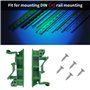 BuxiuGK 10 Ensembles(20Pièces) 35mm DIN C45 Adaptateurs de Rail de Montage Support pour le montage sur rail DIN C45,Vert