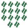 BuxiuGK 10 Ensembles(20Pièces) 35mm DIN C45 Adaptateurs de Rail de Montage Support pour le montage sur rail DIN C45,Vert
