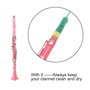 Dilwe Brosse de Clarinette, Outil de Nettoyage Clarinette Nettoyeur Doux Microfibre Accessoire pour Clarinette