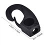 Multi Purpose Haute Résistance en Nylon Noir Clip d'arrimage Crochets pour Kayak canoë Bungee