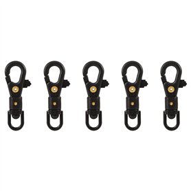 Lot de 5 mousquetons d'escalade Mini SF escalade Snap Clip Crochet EDC tactique Survie Équipement pour sports en plein air Campi
