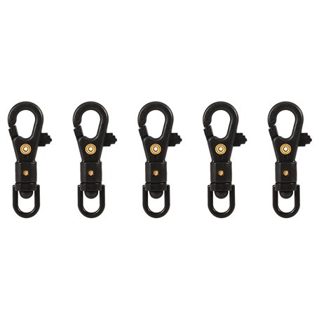 Lot de 5 mousquetons d'escalade Mini SF escalade Snap Clip Crochet EDC tactique Survie Équipement pour sports en plein air Campi