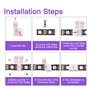 Amefil Connecteur pour barre lumineuse LED Set 4pin 8mm waterproof cable fitting 4pinRGB colour light with cable extension 22AWG
