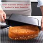 MEIYAXINWIN 2 Pcs Moule à Pain en inoxydable,19x9x6cm Petit Rectangulaire moule a cake antiadhésif en acier au carbone,pour La C