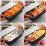 MEIYAXINWIN 2 Pcs Moule à Pain en inoxydable,19x9x6cm Petit Rectangulaire moule a cake antiadhésif en acier au carbone,pour La C