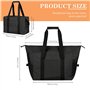Grande Capacité Sac Repas Sac de Livraison Isolé Pliable pour Déjeuner