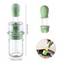 Flacon distributeur d'huile d'olive en verre avec pin