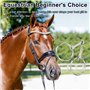 HEEPDD Anneau de Cheval de Mors en Acier Inoxydable Creux Bouche articulée lâche O Peu Cheval Cheval pour Fournitures équestresP