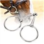 HEEPDD Anneau de Cheval de Mors en Acier Inoxydable Creux Bouche articulée lâche O Peu Cheval Cheval pour Fournitures équestresP