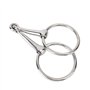 HEEPDD Anneau de Cheval de Mors en Acier Inoxydable Creux Bouche articulée lâche O Peu Cheval Cheval pour Fournitures équestresP