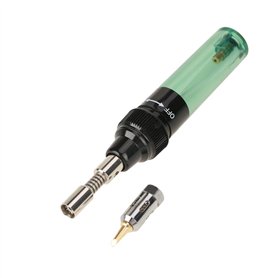 Souder au gaz sans fil butane chalumeau à gaz Souder le fer à souder pistolet stylo de soudage 1300(Vert)