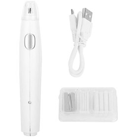 Gomme Électrique Hilitand Rechargeable avec 16 Recharges de Remplacement (White)