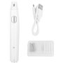 Gomme Électrique Hilitand Rechargeable avec 16 Recharges de Remplacement (White)