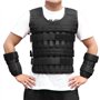 Gilet Lesté d'Entraînement et de Course - Veste de Formation Pondérée Réglable 15Kg en Tissu d'Oxford pour La Forme Physique