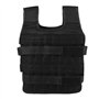Gilet Lesté d'Entraînement et de Course - Veste de Formation Pondérée Réglable 15Kg en Tissu d'Oxford pour La Forme Physique